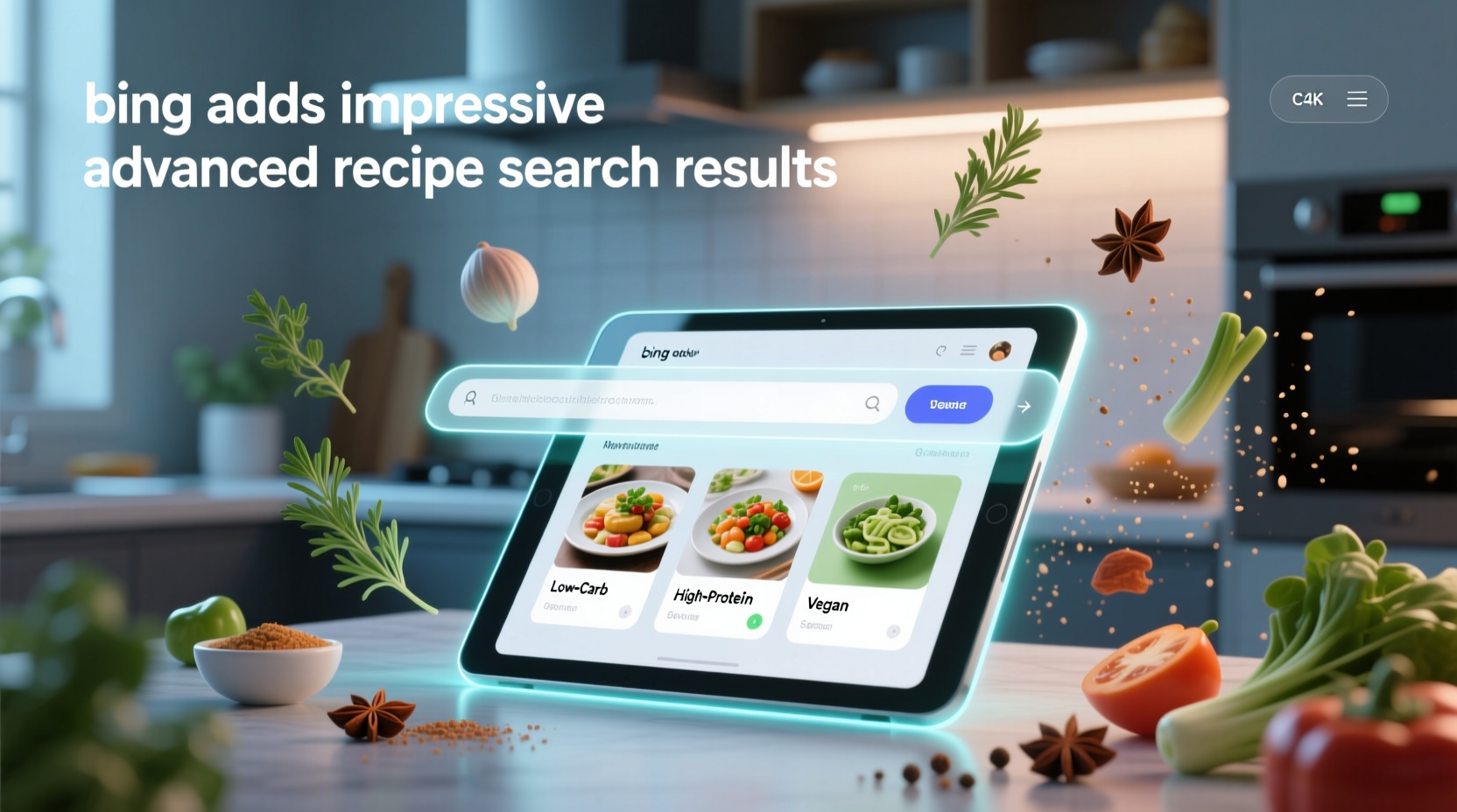 bing adds impressive advanced recipe search results