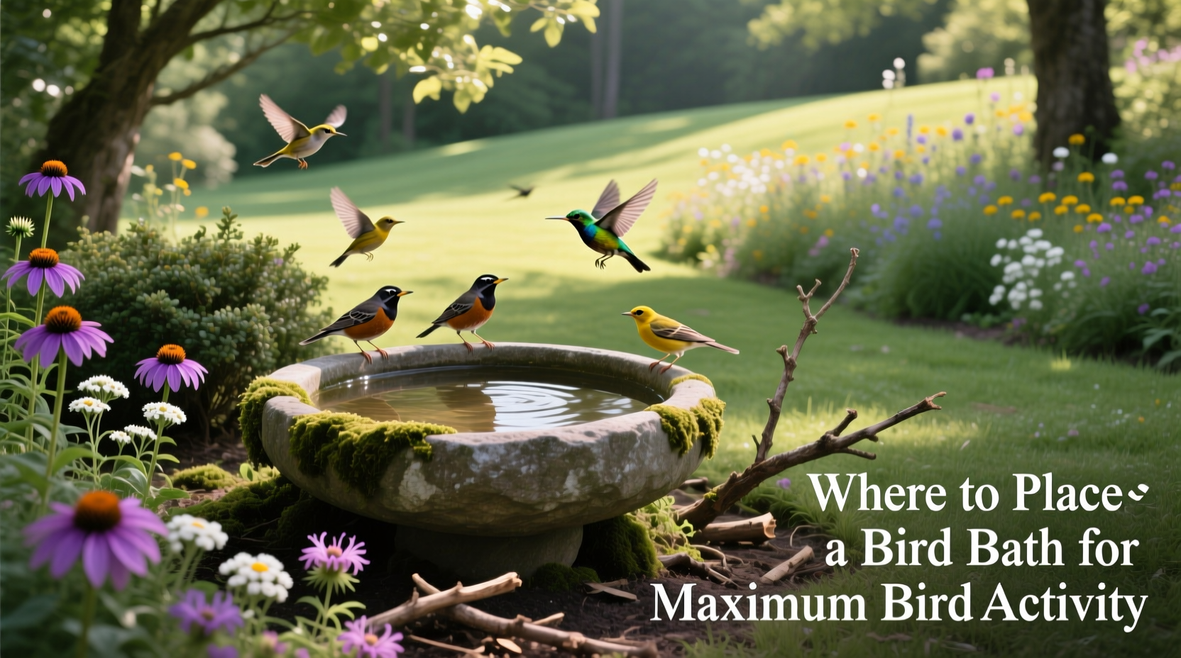 where to place a bird bath