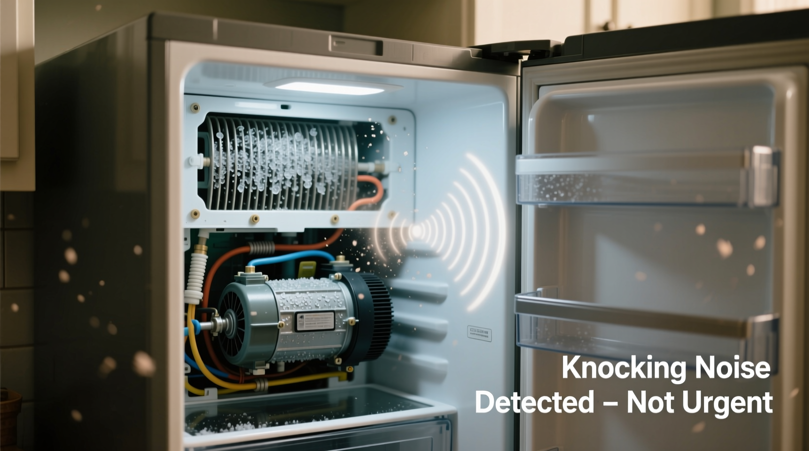 why is my fridge making knocking noises and should i panic