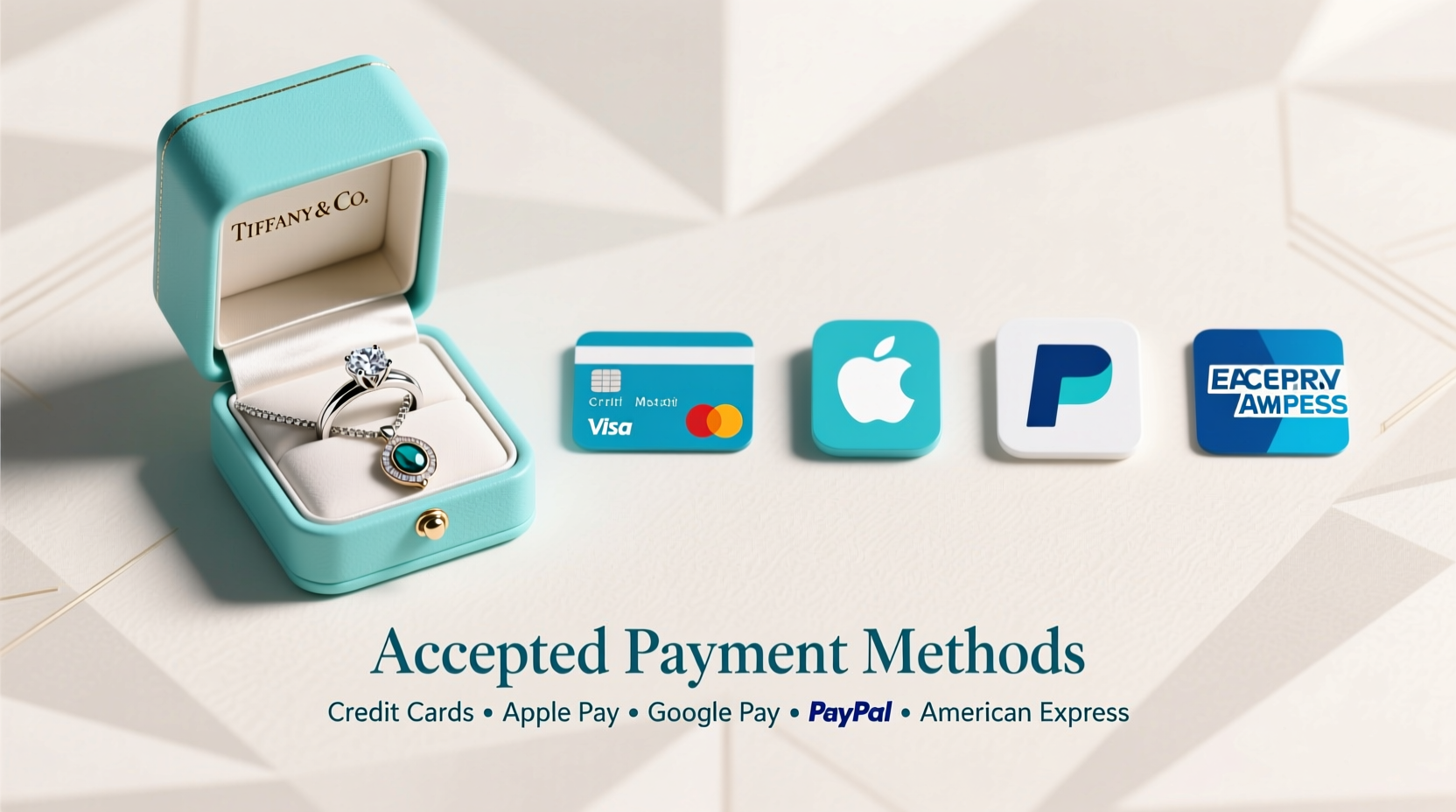 what payment methods does tiffany accept