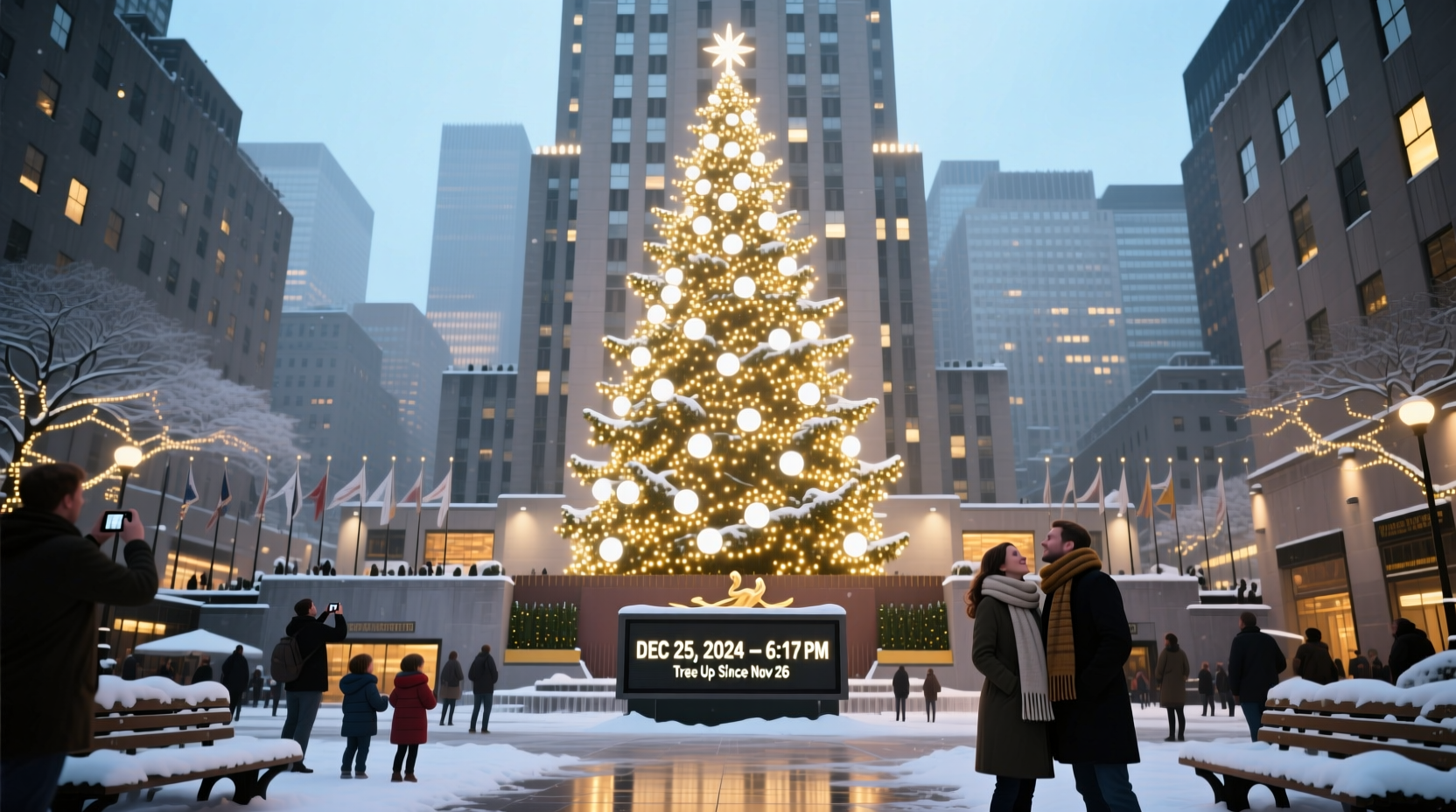 how long is rockefeller christmas tree up