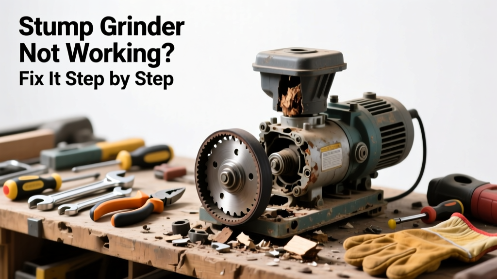 Stump Grinder Not Working? Fix It Step by Step