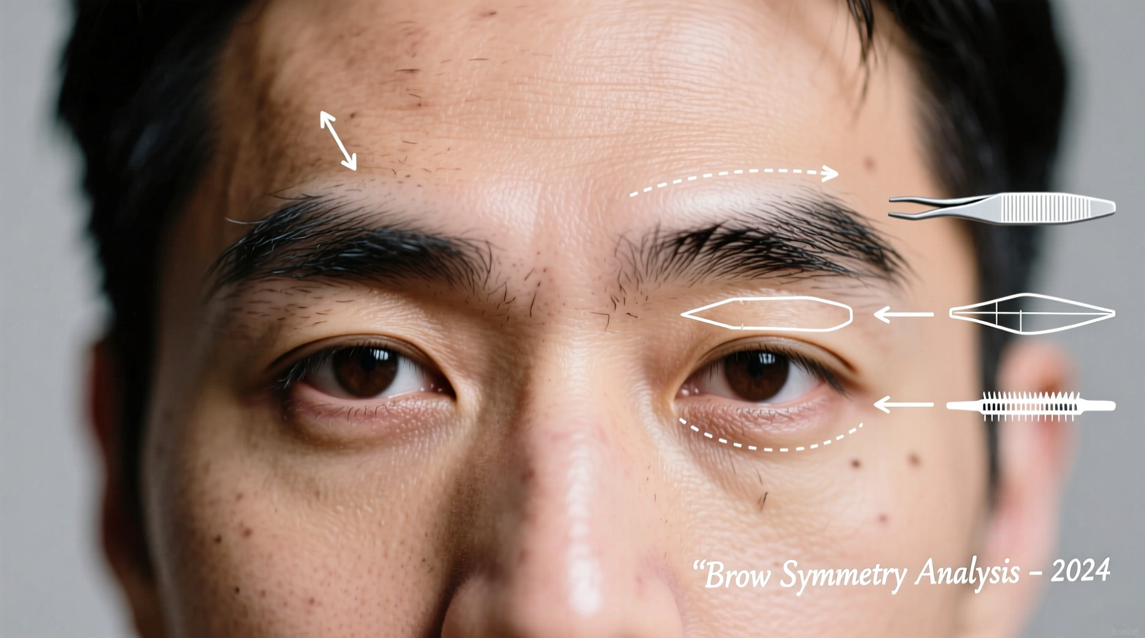 why do my eyebrows grow unevenly and what grooming techniques create symmetry
