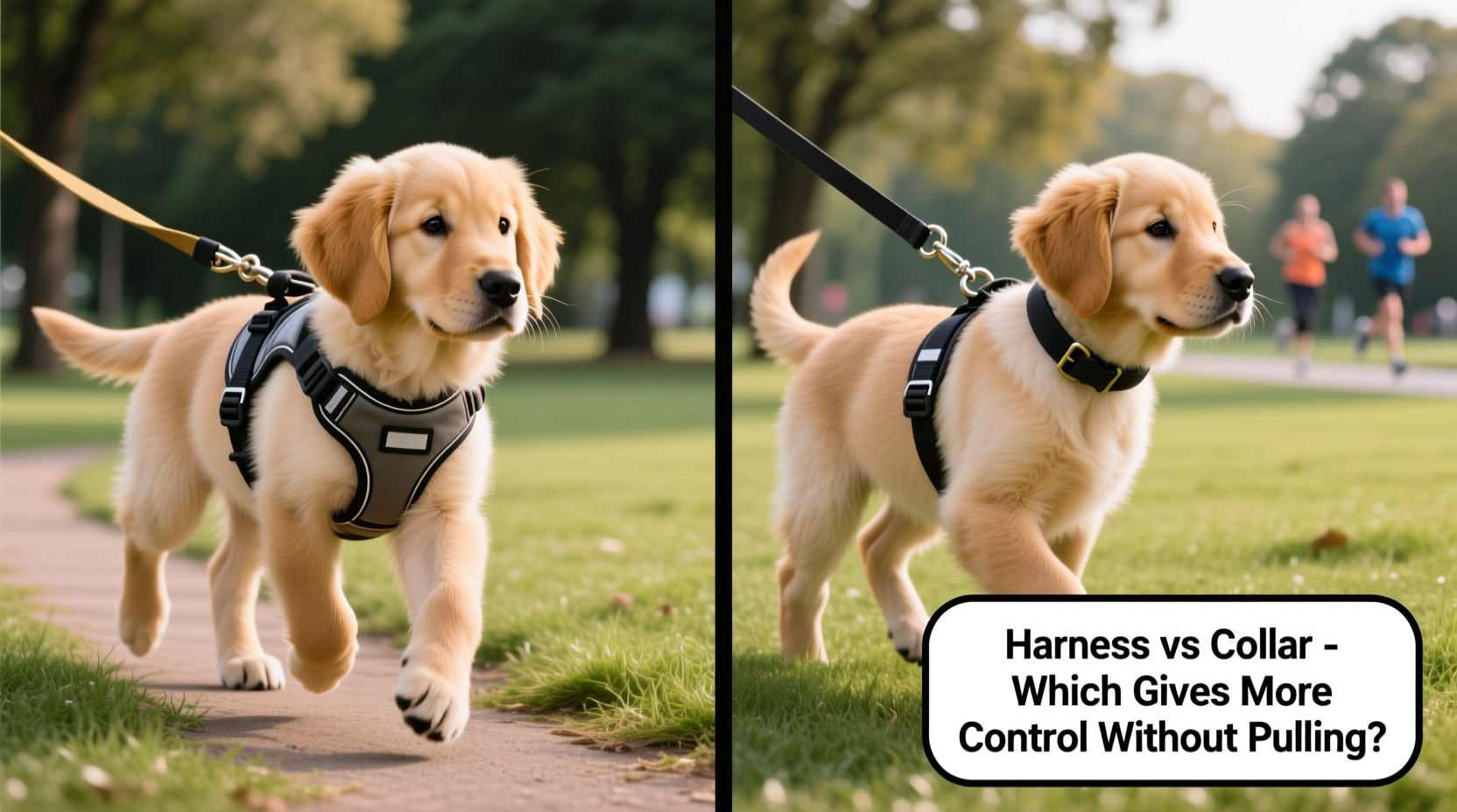 harness vs collar for puppy training which gives you more control without pulling