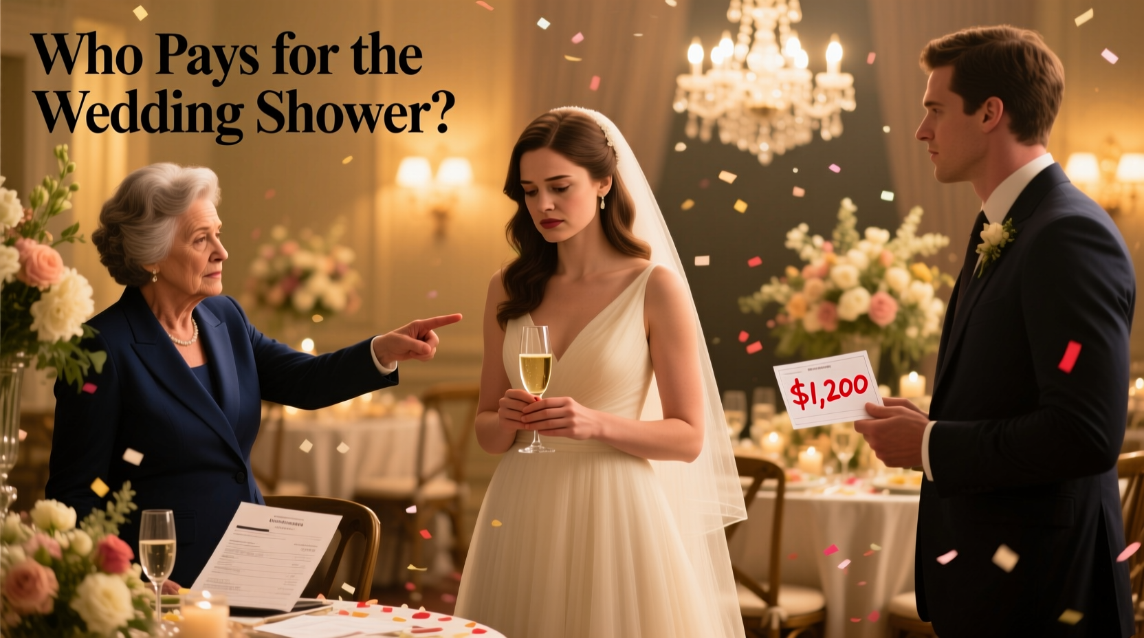 who pays for wedding shower