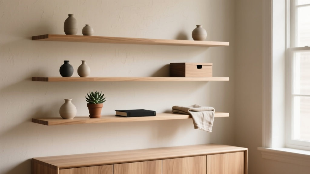 Floating Shelf Arrangements For Minimalist Wall Decor
