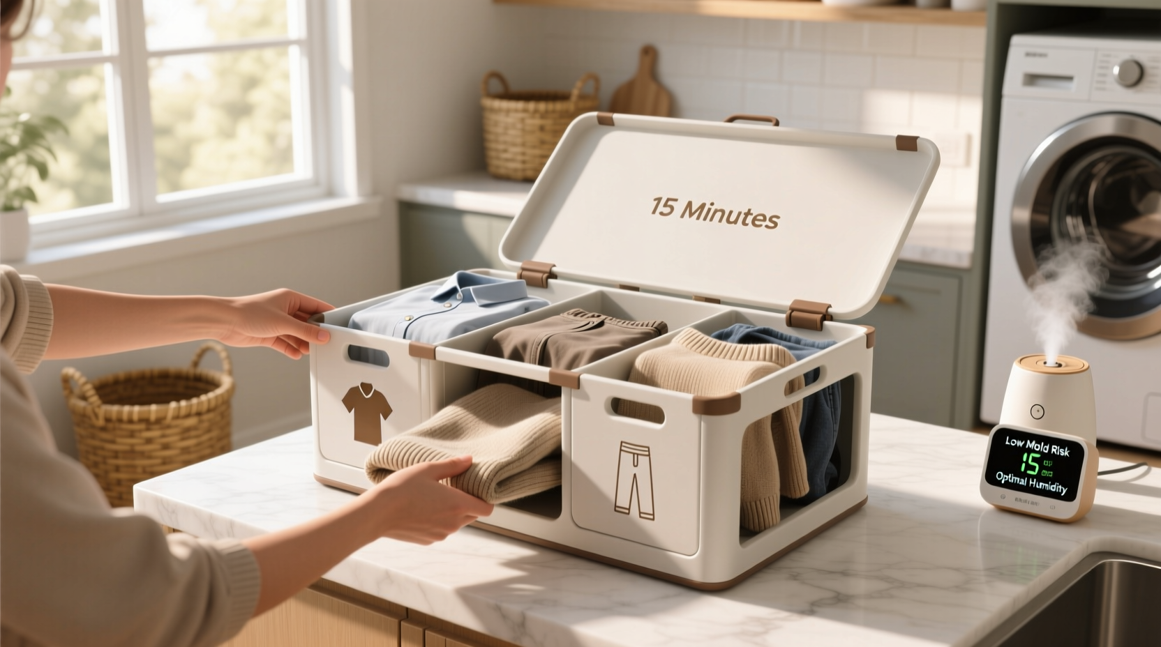 how to clean a foldable laundry sorter