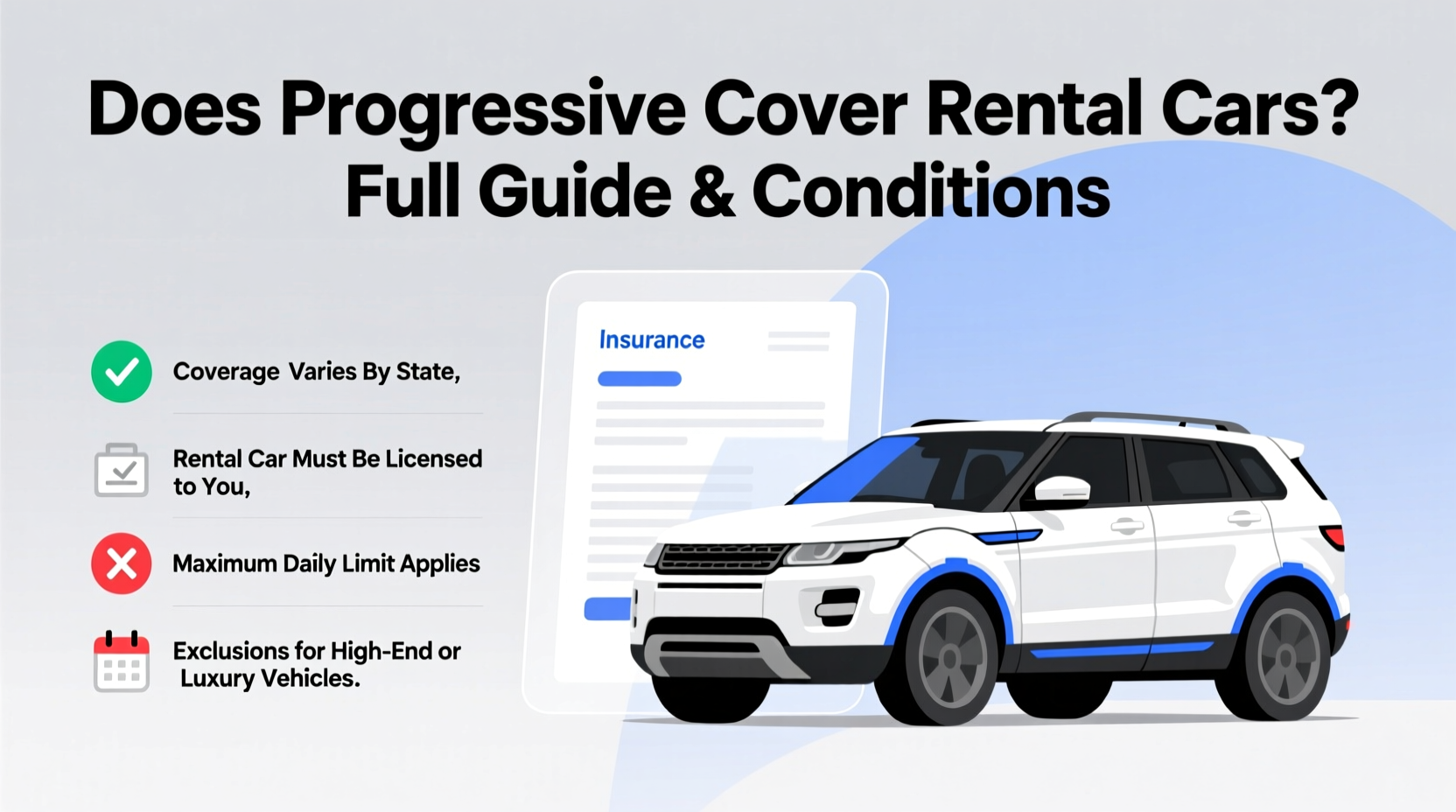 does progressive cover rental car