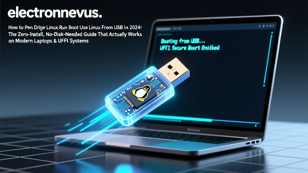 How to Pen Drive Linux Run Boot Use Linux From USB in 2024: The Zero-Install, No-Disk-Needed Guide That Actually Works on Modern Laptops & UEFI Systems