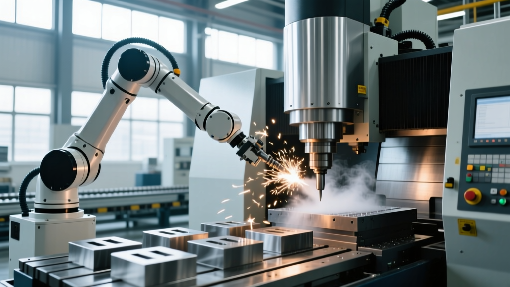 Robotic CNC Machine Tending Systems: Feed Rate & Spindle Optimization
