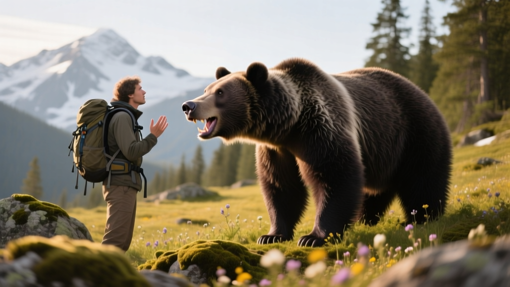 Hiker Comes Face-to-Face With a Bear—and the Terrifying Moment Is Caught on Camera