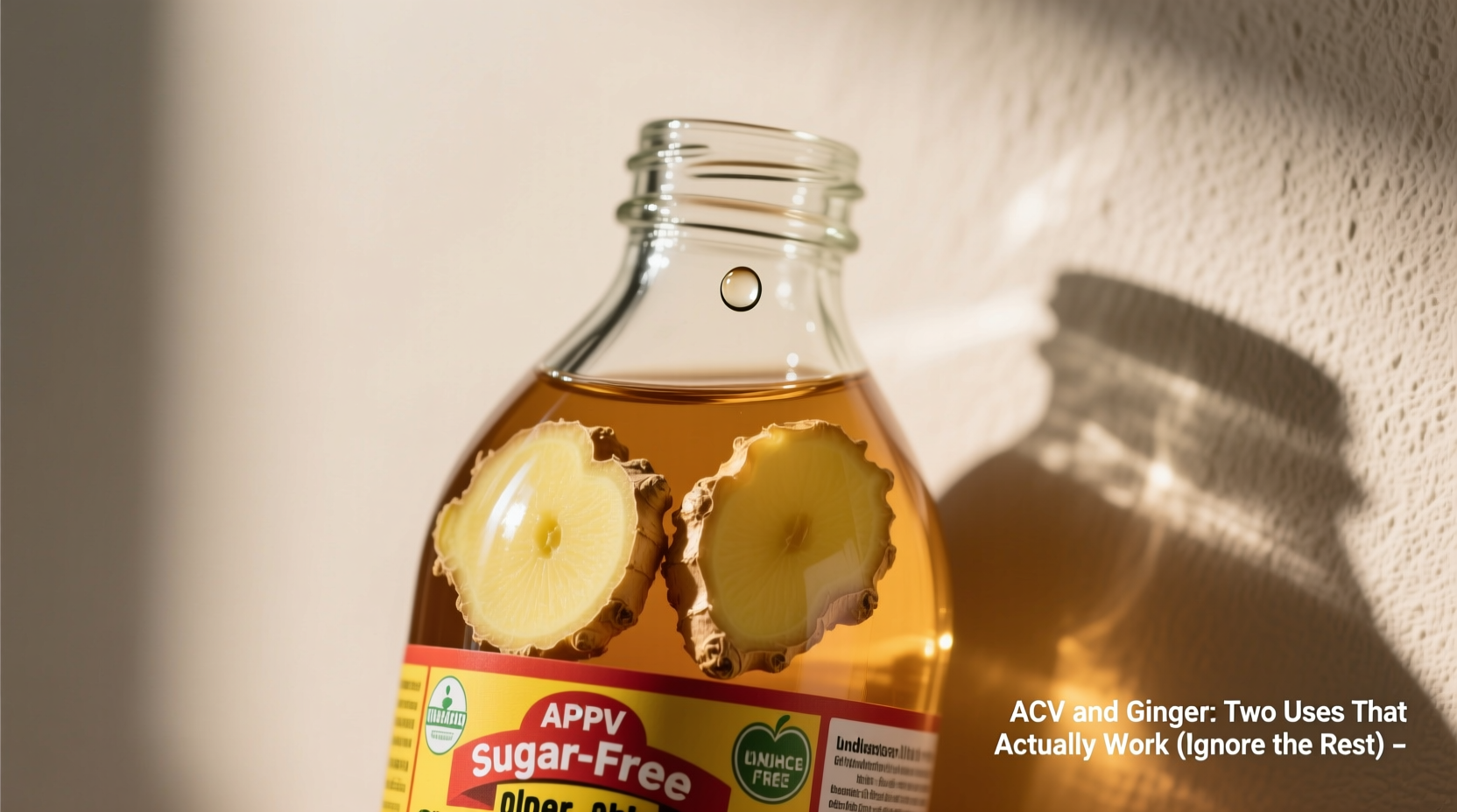 acv and ginger two uses that actually work ignore the rest