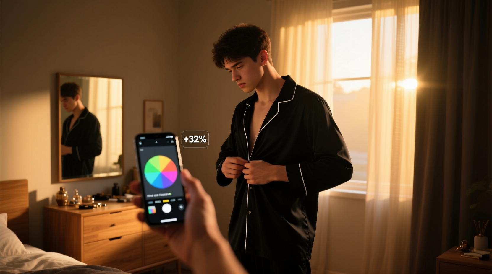 closet lighting k vs k for black clothes
