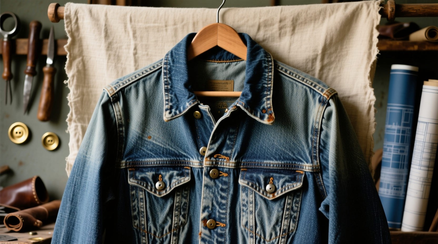 how to wash vintage denim jacket without rust stains