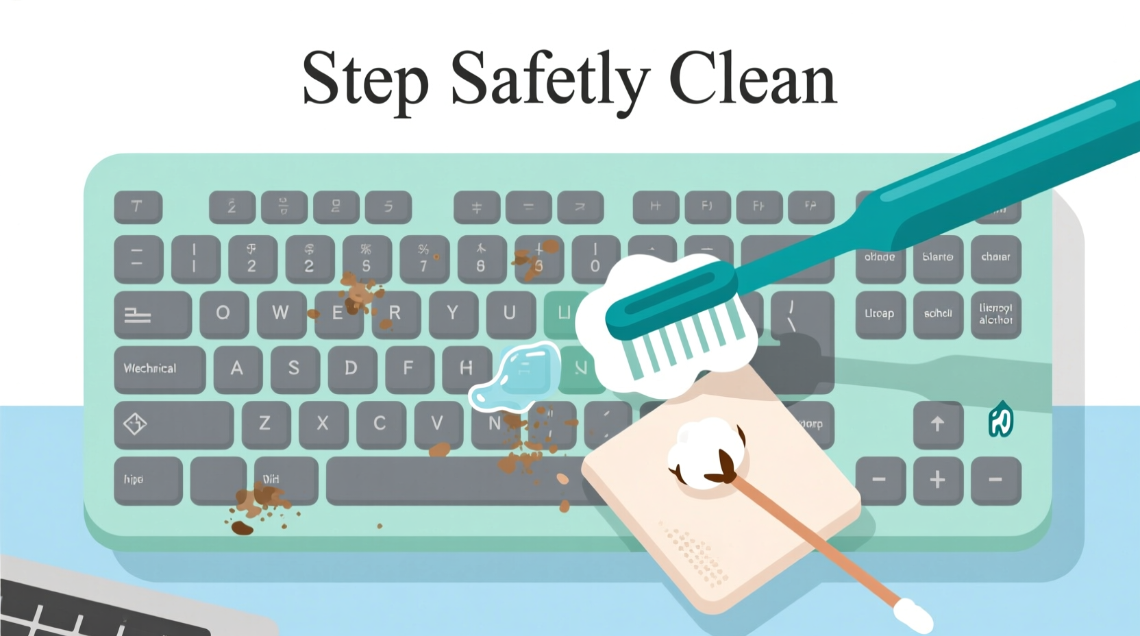 how to clean keyboard keys without removing them safe cleaning routine