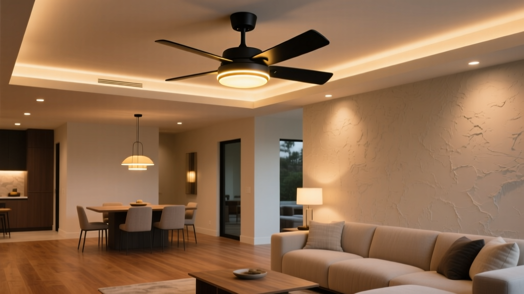 CA Title 24–Compliant Ceiling Fan + Light Kits