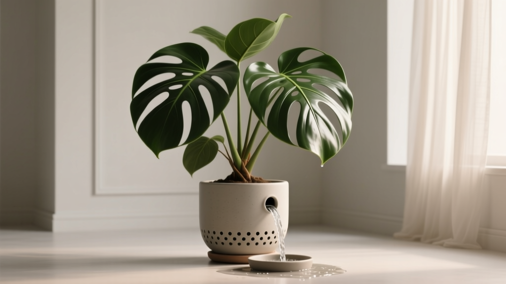 Slow-Growing Large Indoor Plants Need Drainage