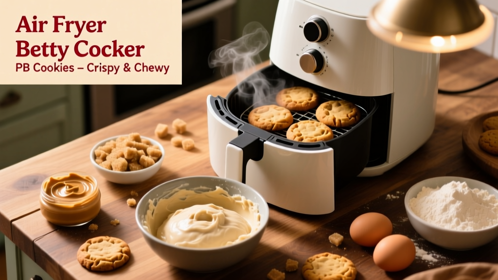 Air Fryer Betty Crocker PB Cookies: Crispy & Chewy!