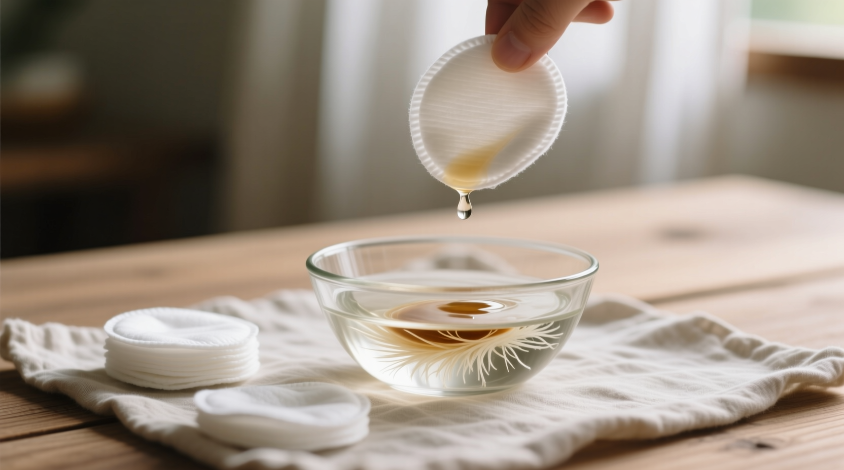 eco friendly cleaning sanitize cotton pads safely