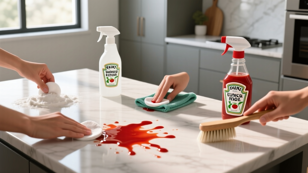 Tested: How to Get Ketchup Out of Countertops Fast