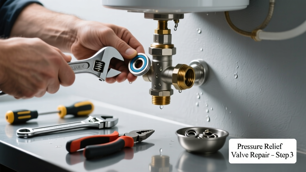 Fixing a Leaking Water Heater Pressure Relief Valve