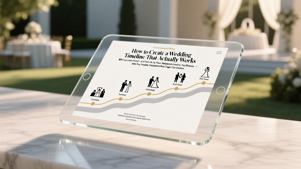Wedding Timeline: Stress-Proof Hour-by-Hour Blueprint (2026)