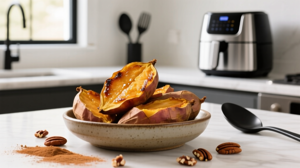 Best Air Fried Sweet Potato Recipe (Crispy & Tender!)