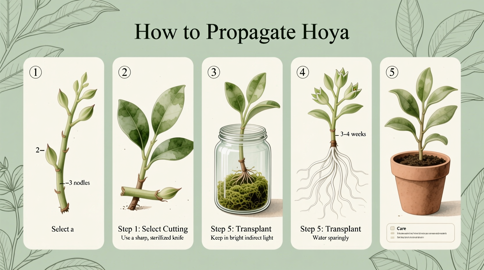 Propagate Hoya in 3 Steps | TheHomeSprouts