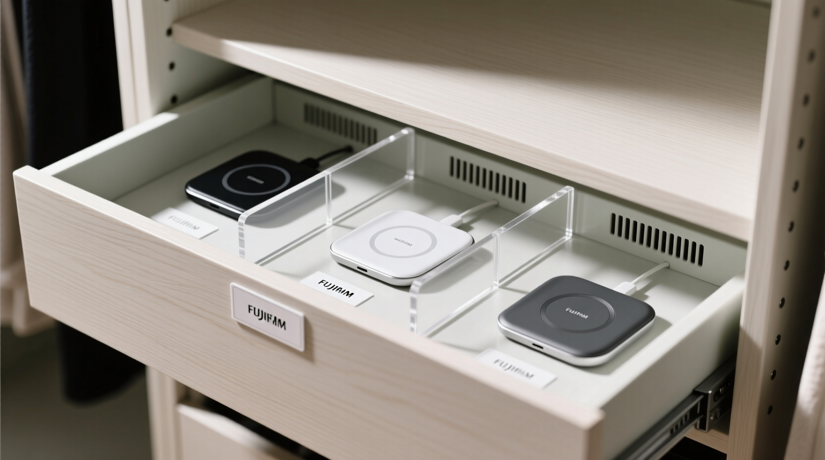 closet organization tips for wireless charging pads