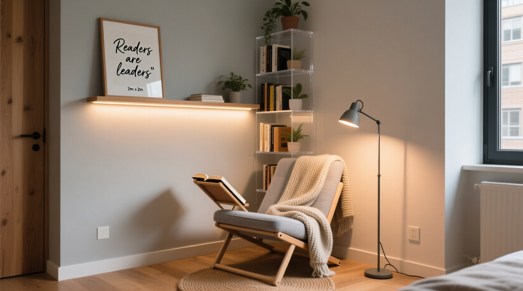 how to set up a reading nook in a small apartment with limited space