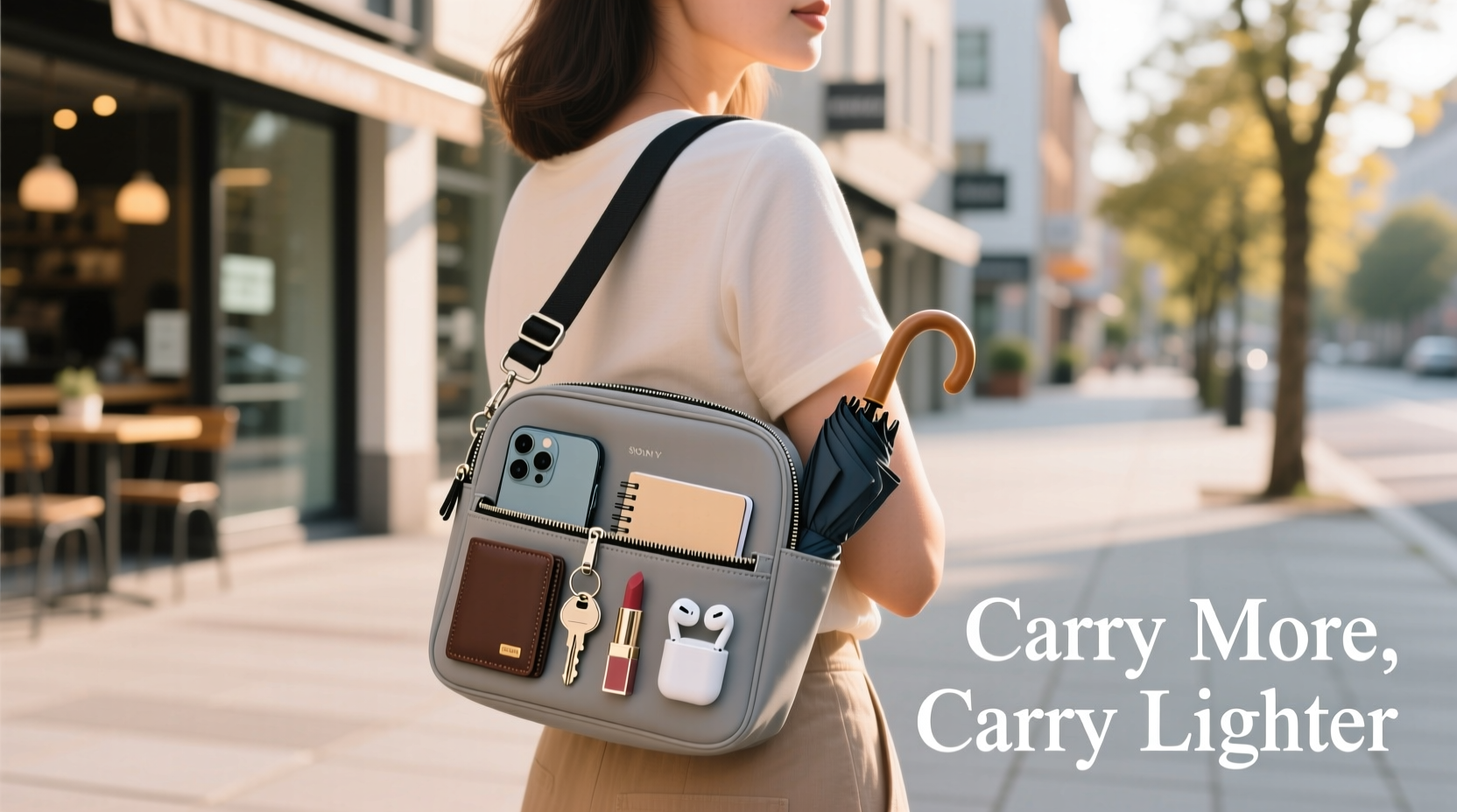 how to carry everything in a tiny crossbody bag without stress