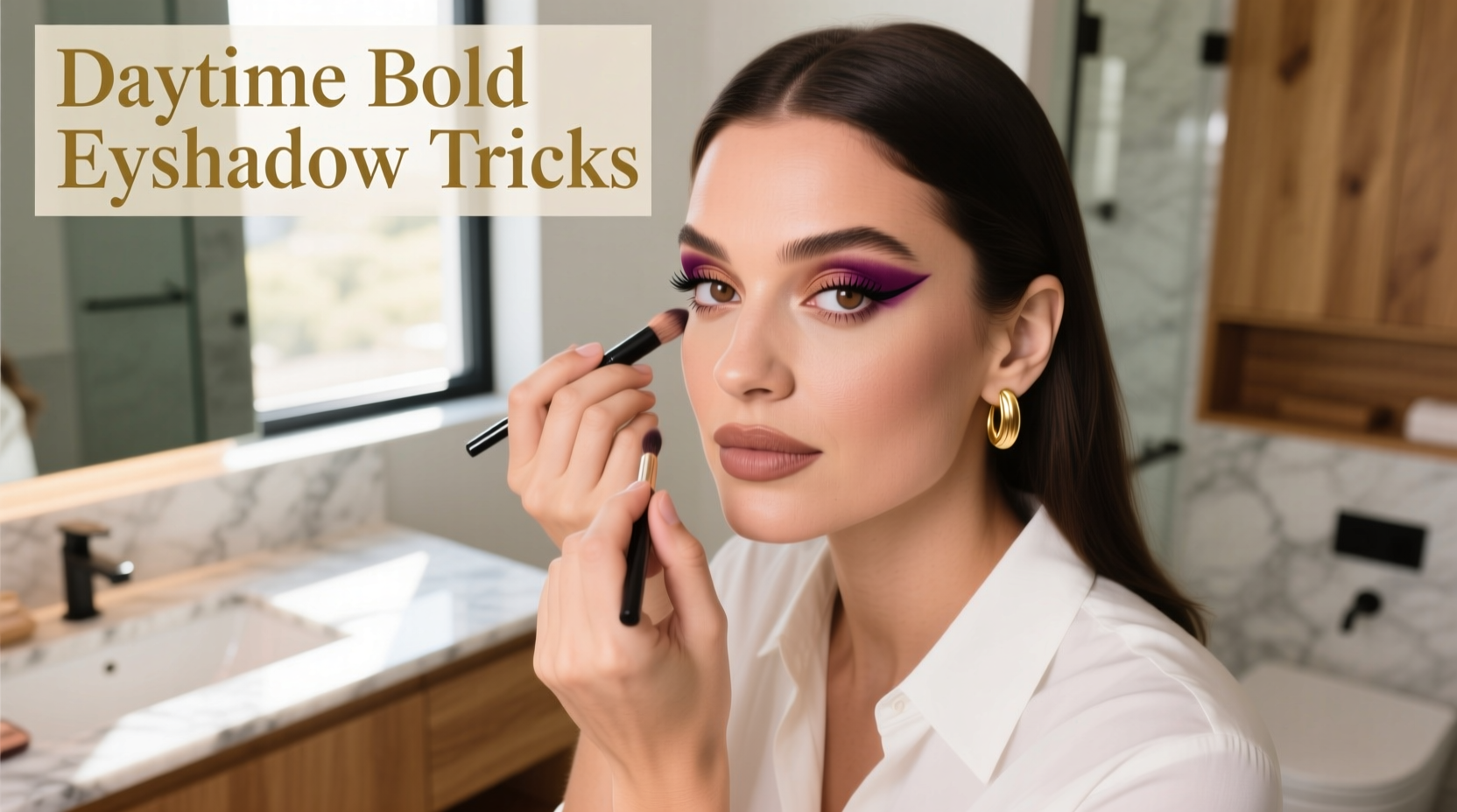 how to wear bold eyeshadow without looking overdone daytime tricks
