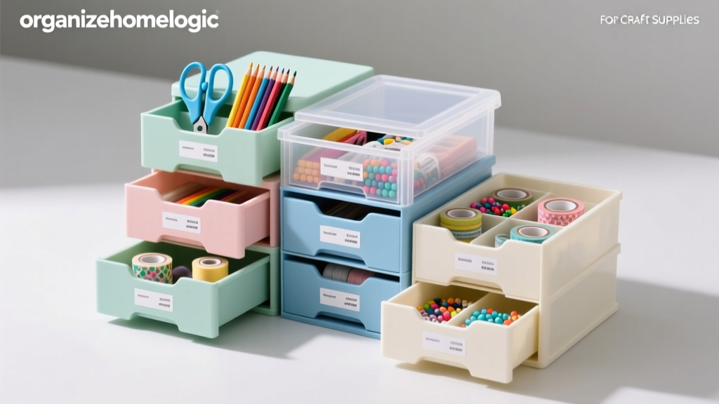 Best Plastic Stackable Drawers for Craft Supplies