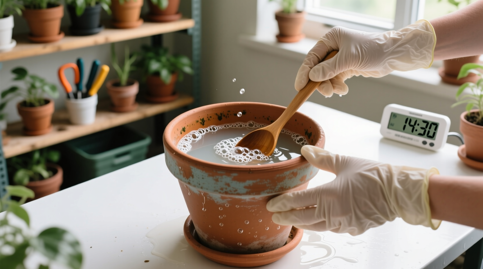 How to Disinfect Secondhand Plant Pots Safely
