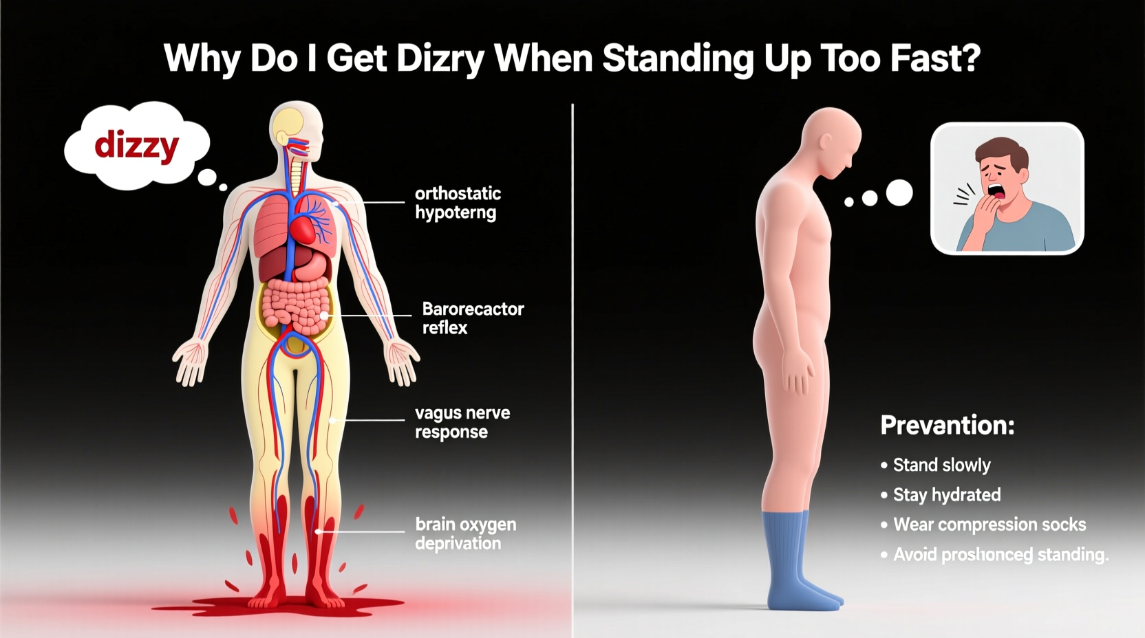 why do i get dizzy when standing up too fast causes and prevention