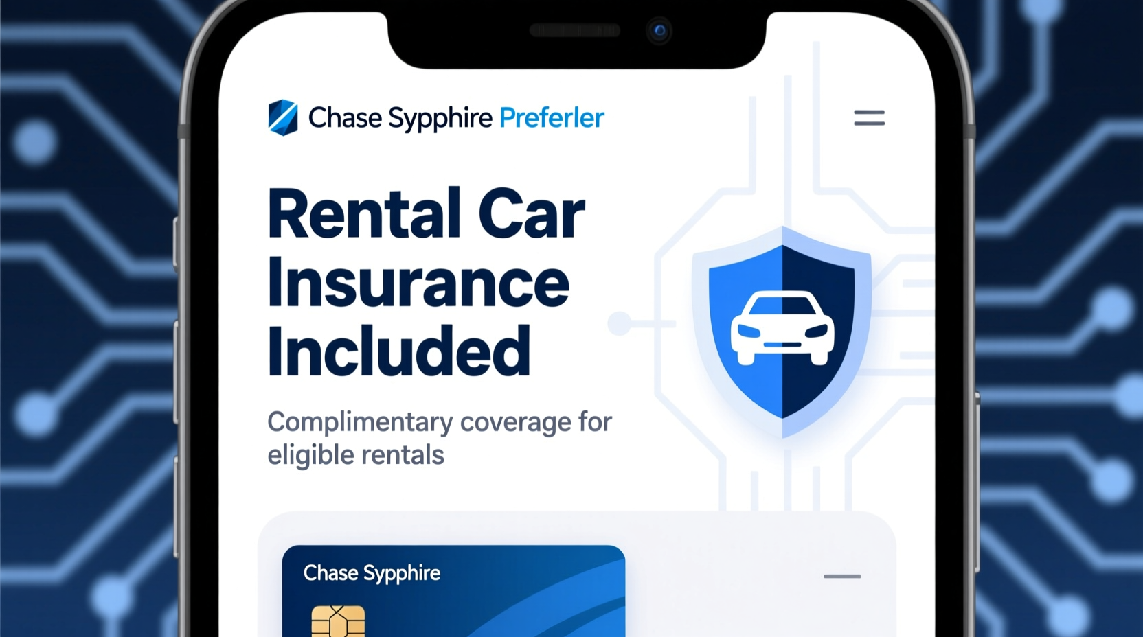 does chase sapphire preferred have rental car insurance