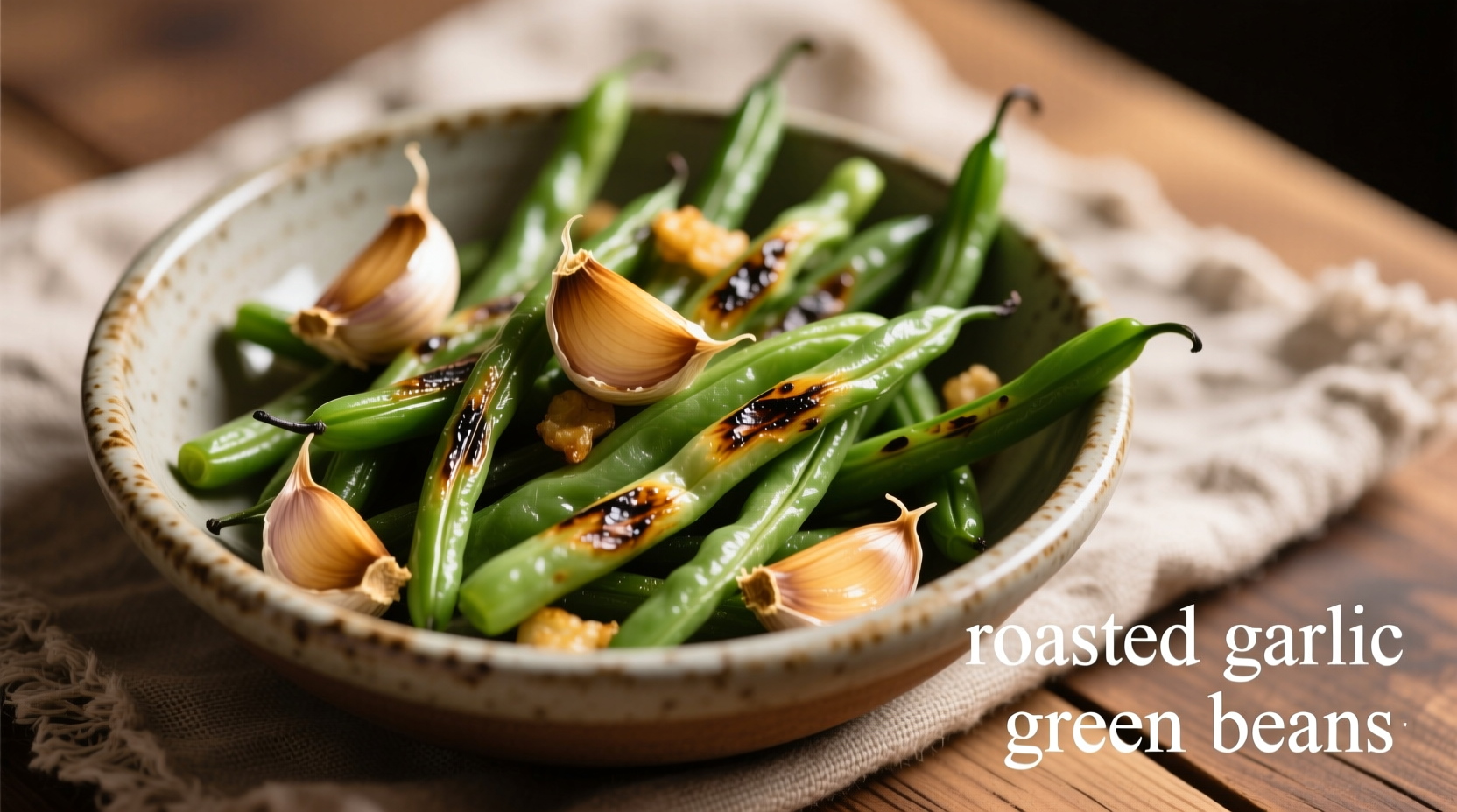 Perfect Roasted Garlic Green Beans Recipe in 20 Minutes