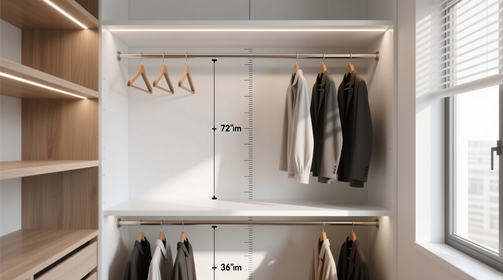 closet rod extender vs double hanging bar