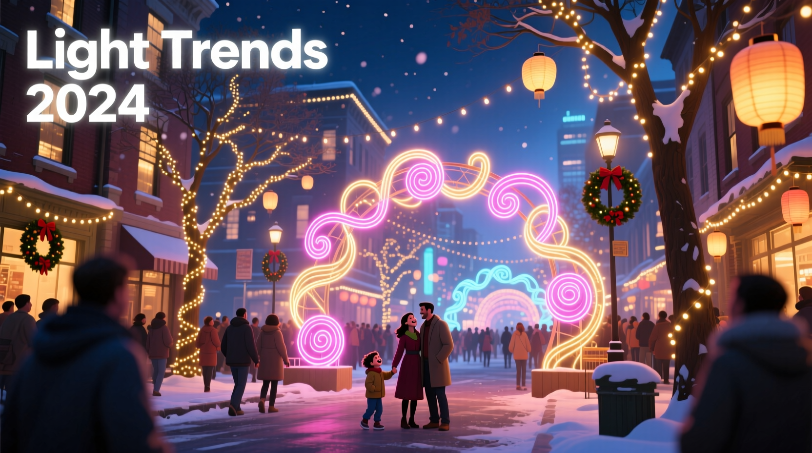 animated light displays vs static setups neighborhood popularity trends