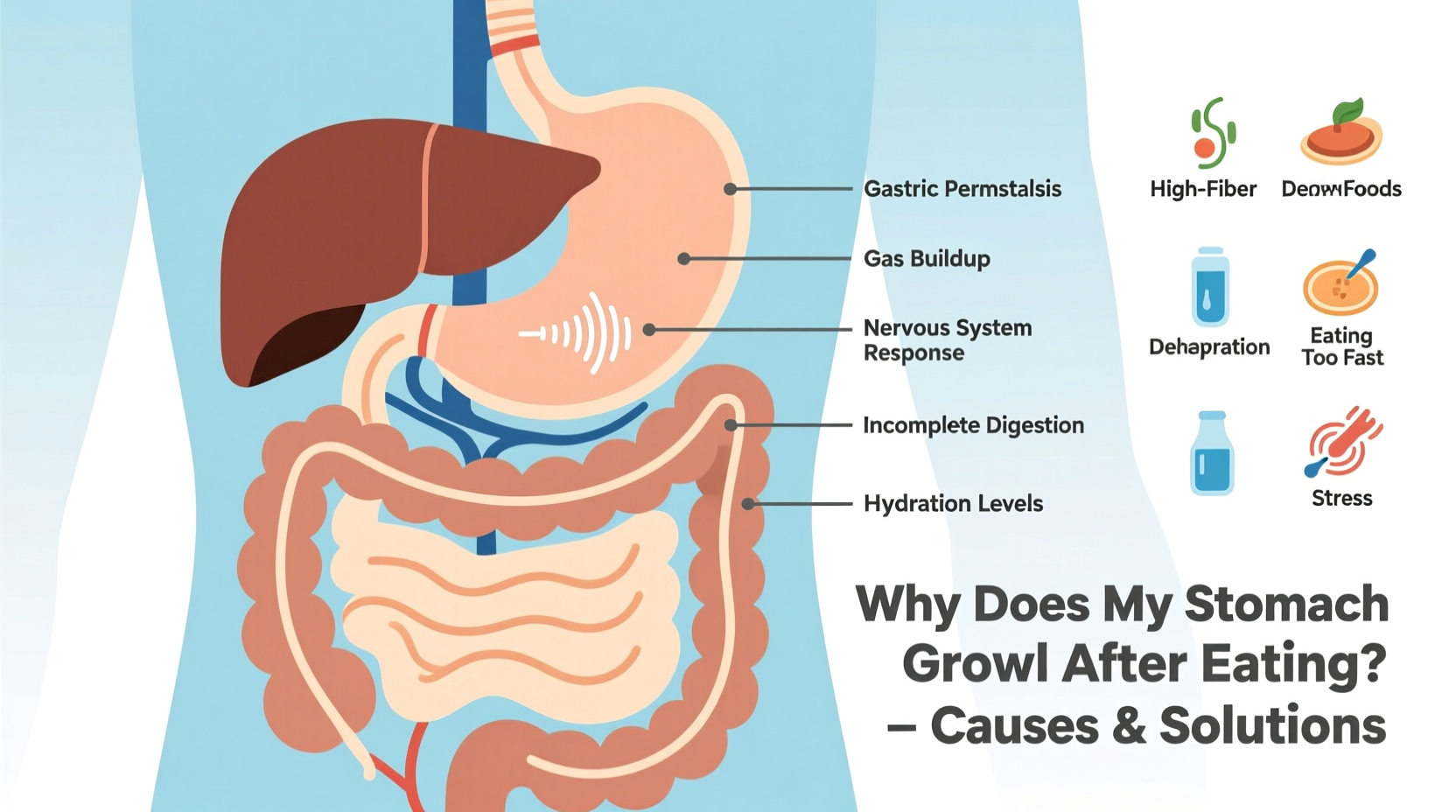 why does my stomach growl even after eating reasons and fixes