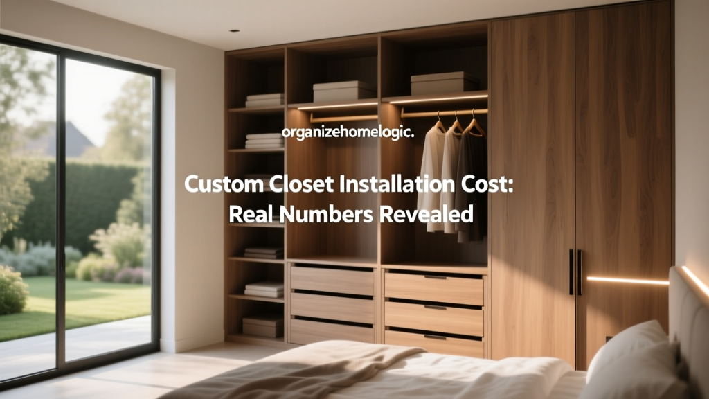 Custom Closet Installation Cost: Real Numbers Revealed