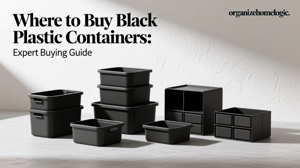 Where to Buy Black Plastic Containers: Expert Buying Guide
