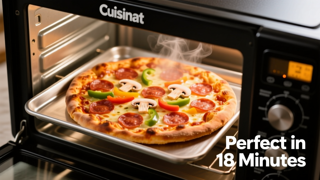 Perfect Frozen Pizza in a Cuisinart Toaster Oven