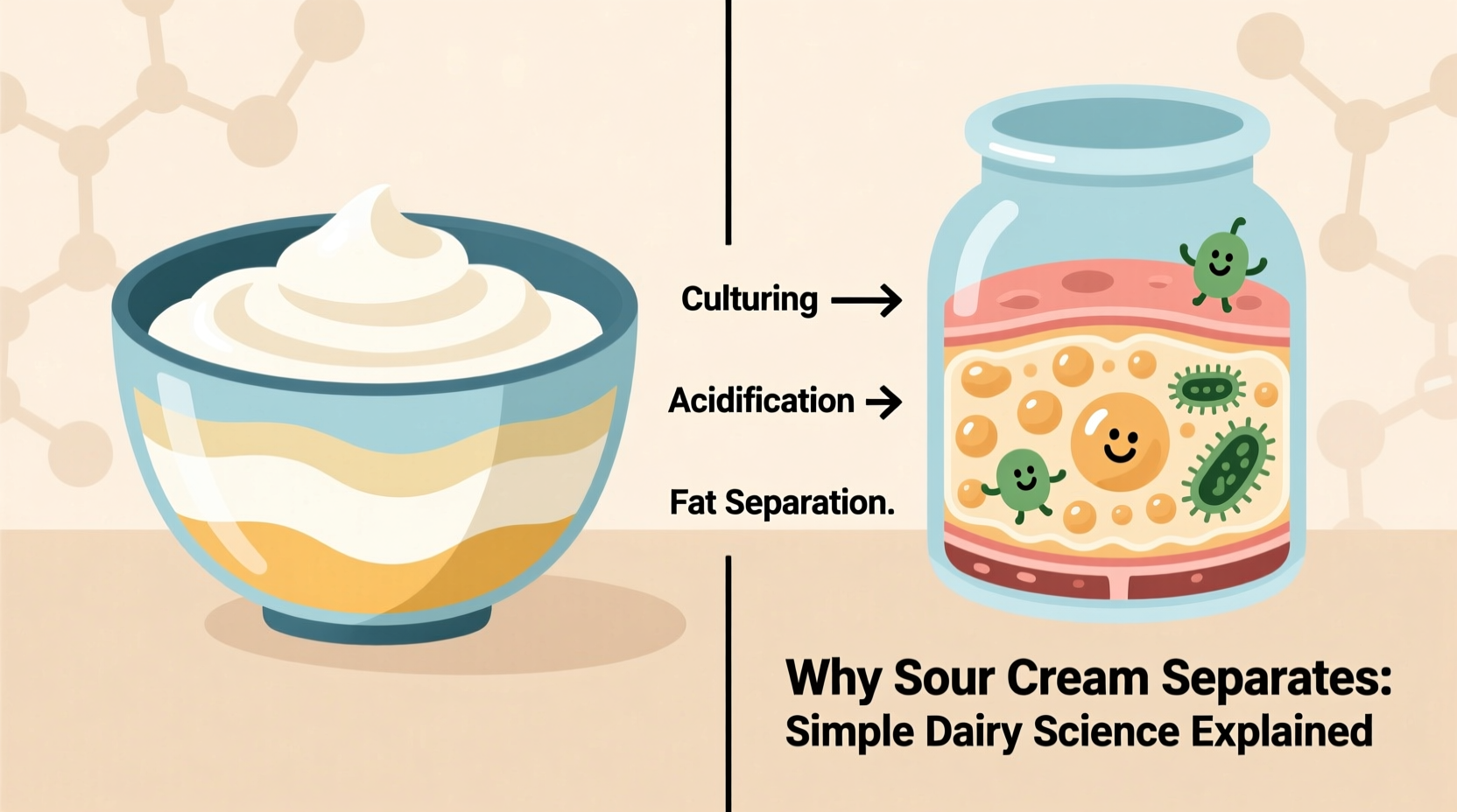 why is my sour cream separating in recipes dairy science explained simply