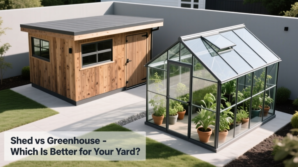 Shed vs Greenhouse: Which Is Better for Your Yard?