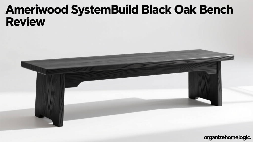 Ameriwood SystemBuild Black Oak Bench Review
