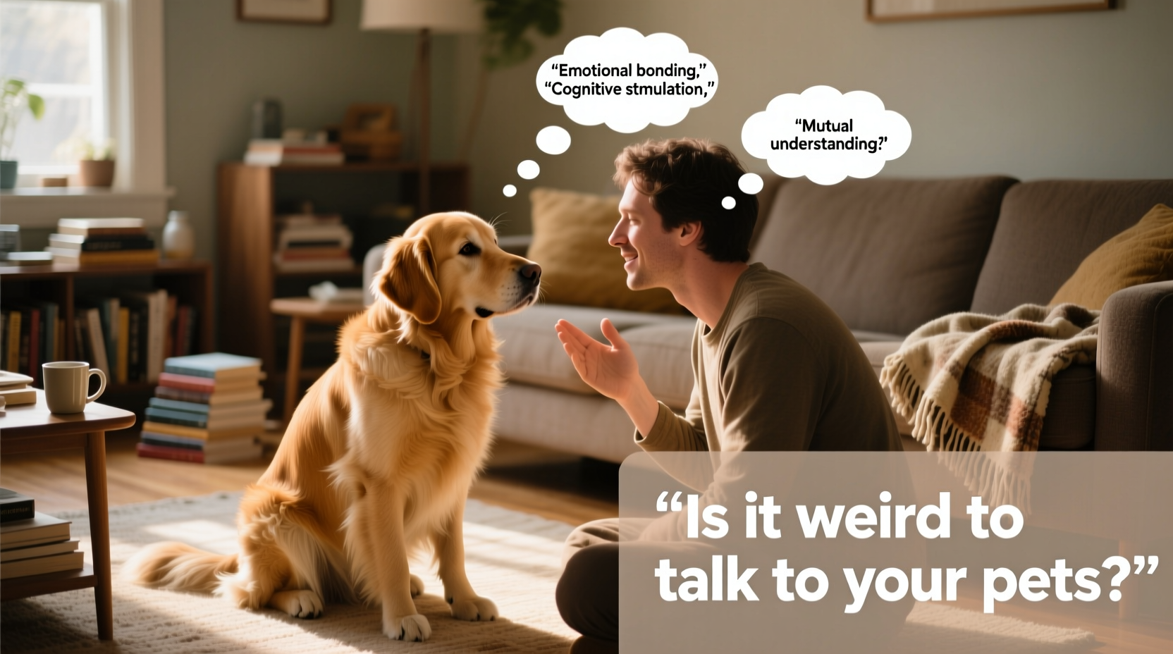 is it weird to talk to your pets what experts say about bonding
