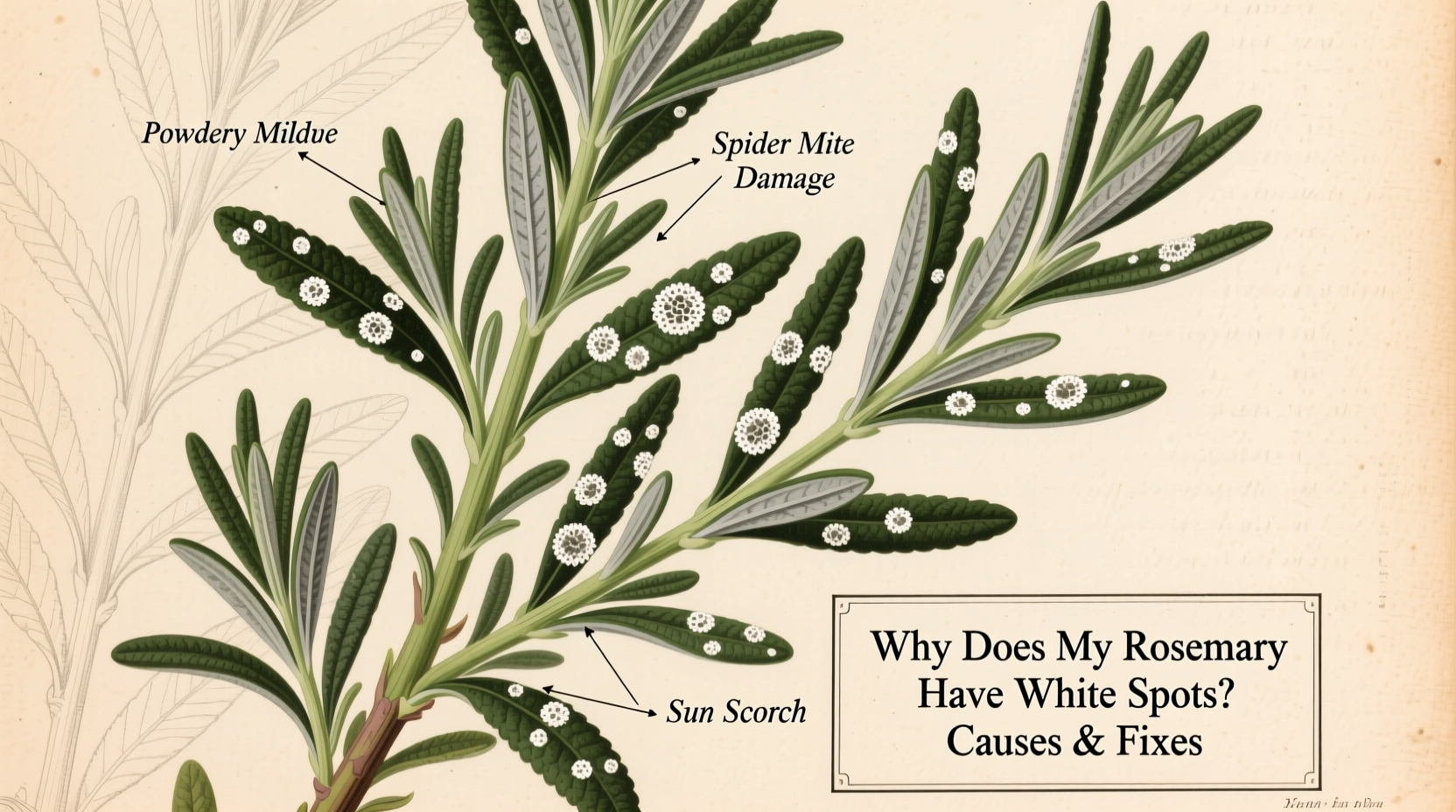 5 Fixes for White Spots on Rosemary | TheHomeSprouts