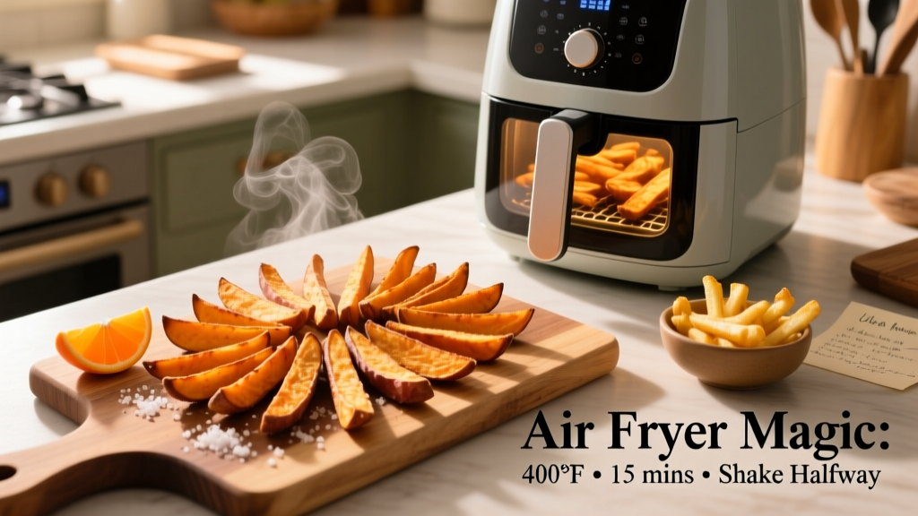 How to Air Fry Frozen Sweet Potato Fries Perfectly