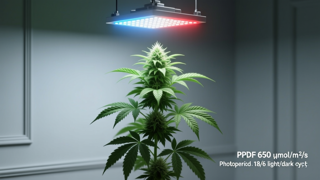 Indoor Cannabis Lighting Guide: PPFD, Wattage & Photoperiod